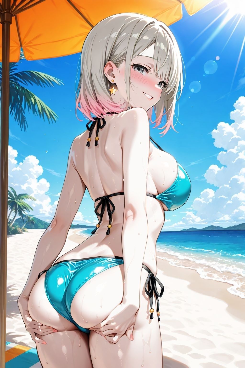 淫乱ギャル種づけえっち〜ビーチ編〜 - サンプル画像 2