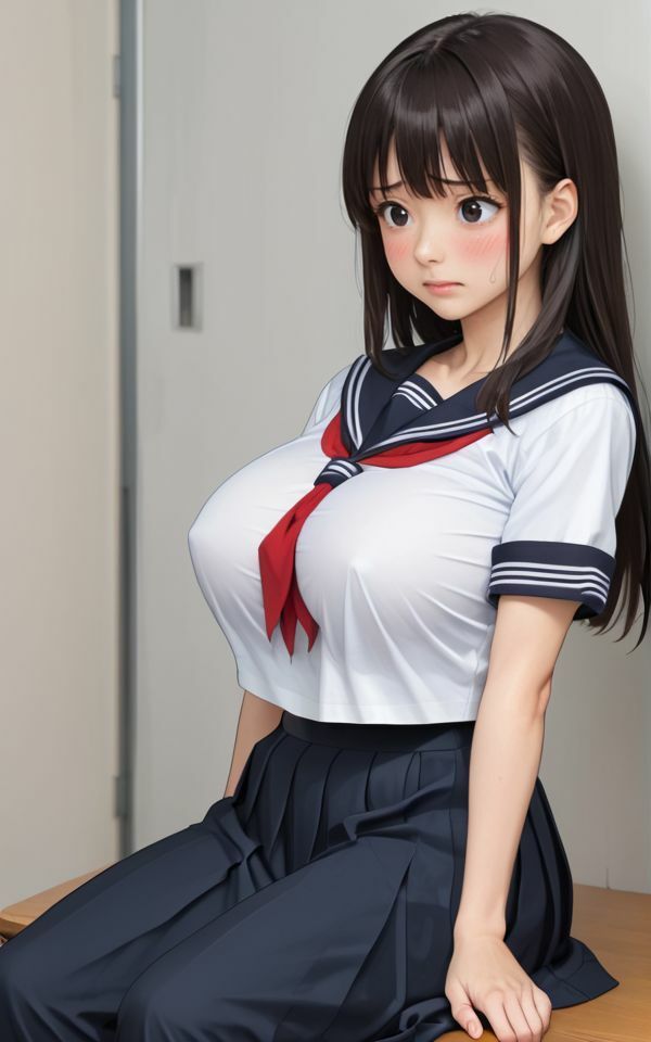 GカップJKを文化祭でハメまくる・・・妄想JKの複数男子で無理矢理やったあの日 - サンプル画像 3