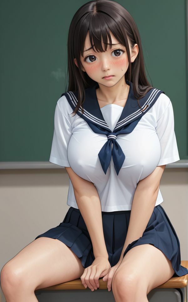 GカップJKを文化祭でハメまくる・・・妄想JKの複数男子で無理矢理やったあの日 - サンプル画像 4