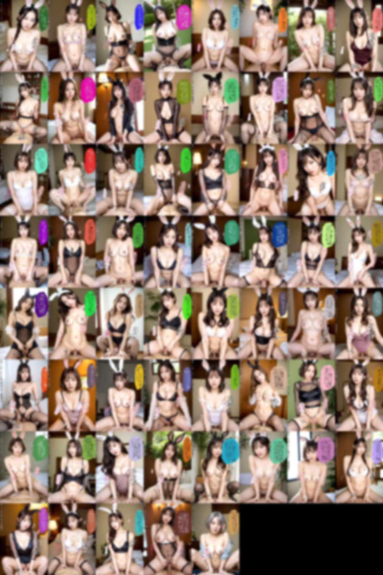 義母にバニーガールのコスプレをさせて騎乗位プレイ - サンプル画像 10