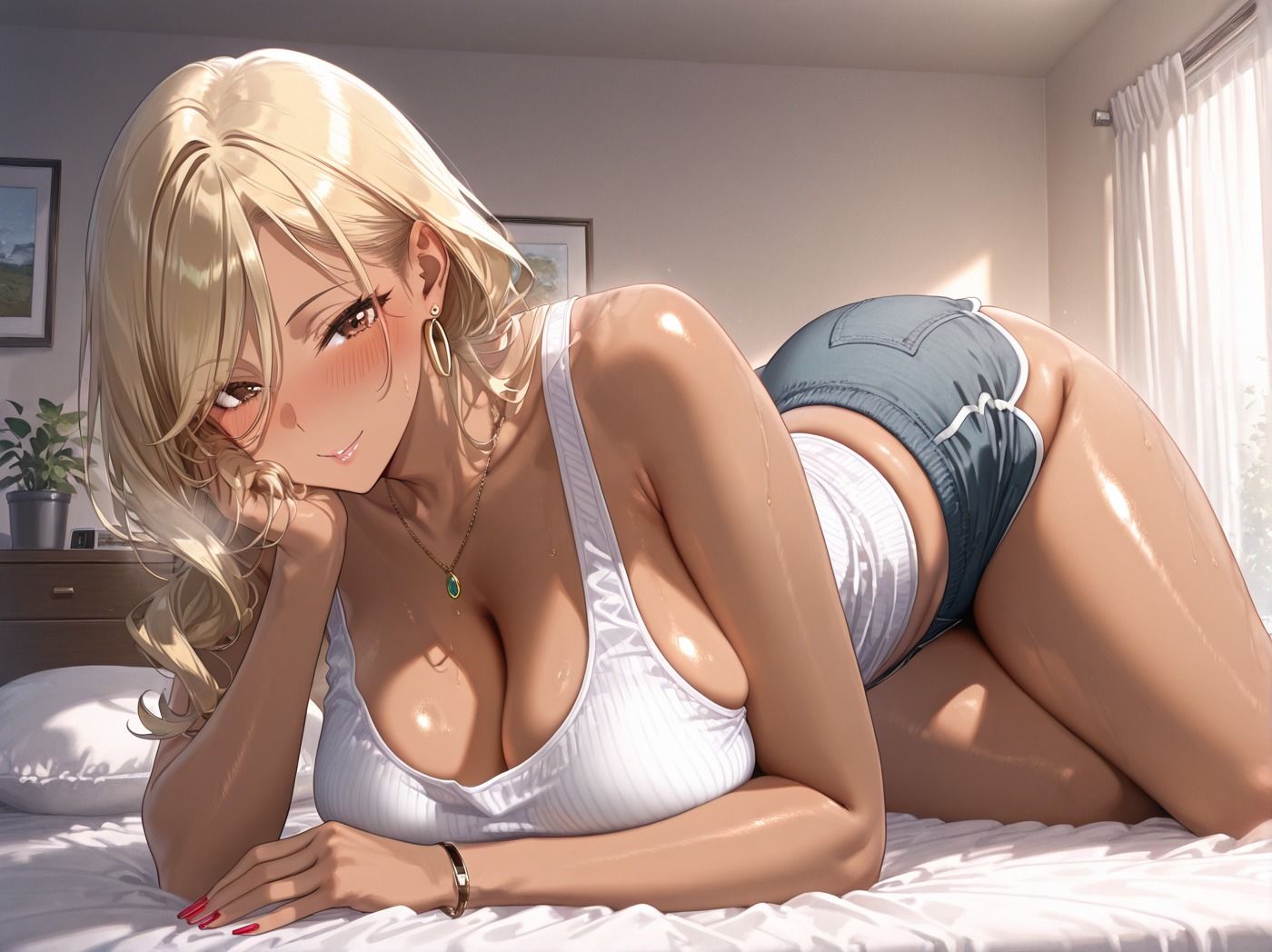 隣のでか尻ギャル妻を寝取る！ - サンプル画像 1