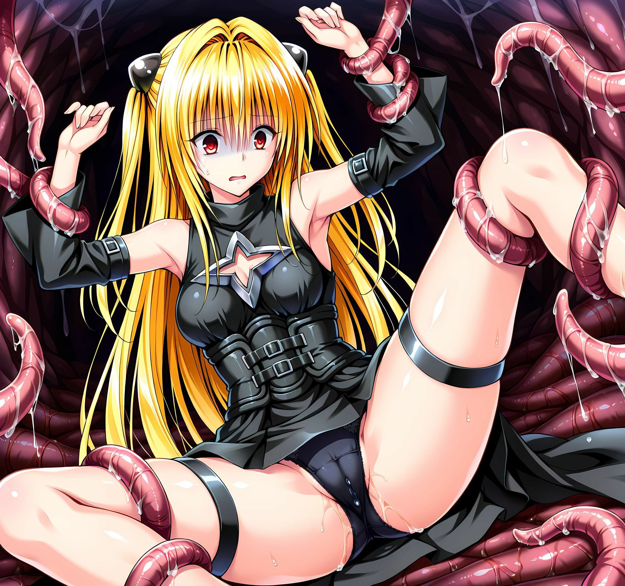 ヤミ洗脳丸呑み悪堕ち〜淫魔化搾精〜 - サンプル画像 3