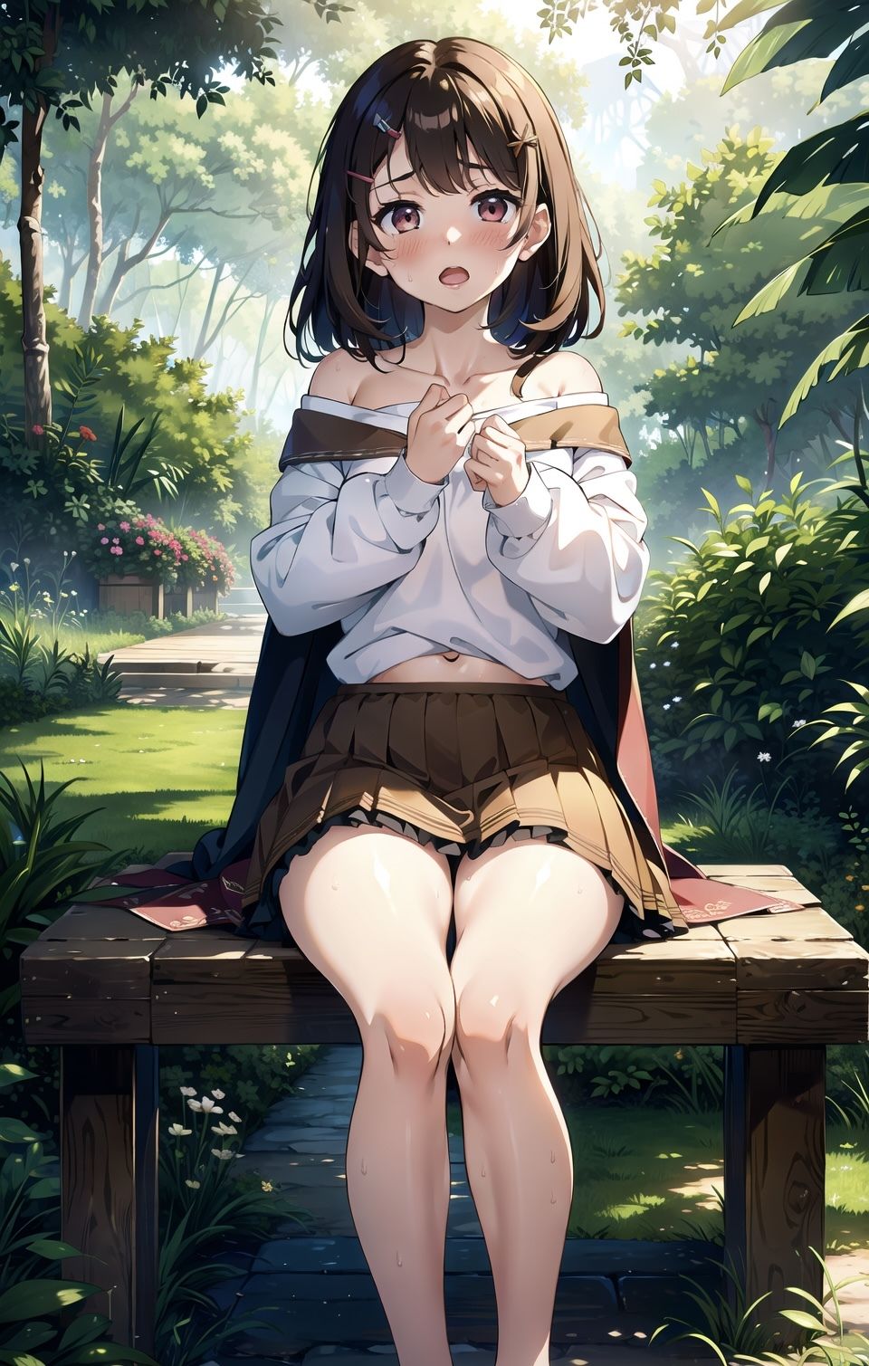 森の中でお兄ちゃんに襲われる直前の魔法使いの妹ちゃん！ - サンプル画像 2