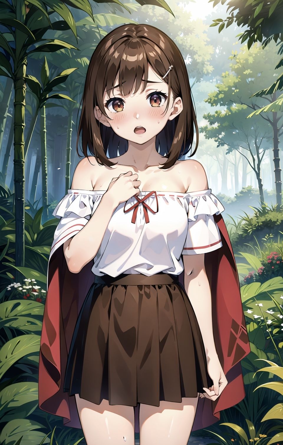 森の中でお兄ちゃんに襲われる直前の魔法使いの妹ちゃん！ - サンプル画像 3