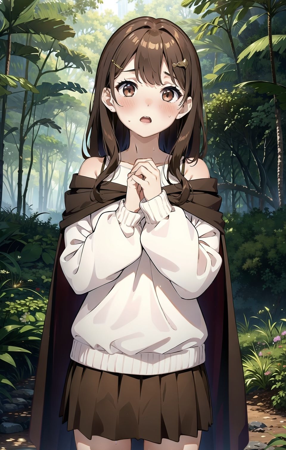 森の中でお兄ちゃんに襲われる直前の魔法使いの妹ちゃん！ - サンプル画像 5