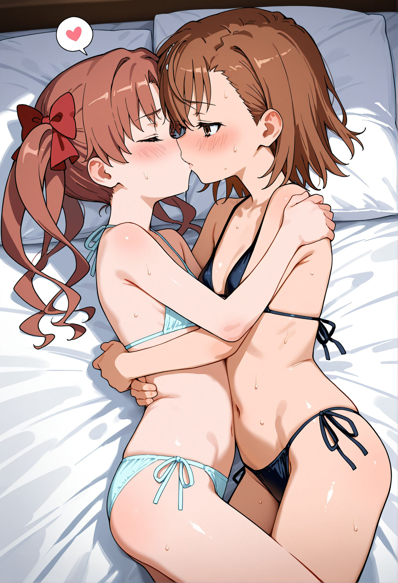 『御坂美琴＆白井黒子（超電磁砲）』のエッチなシーン500枚！──夢のダブル責めシチュも収録！ - サンプル画像 7