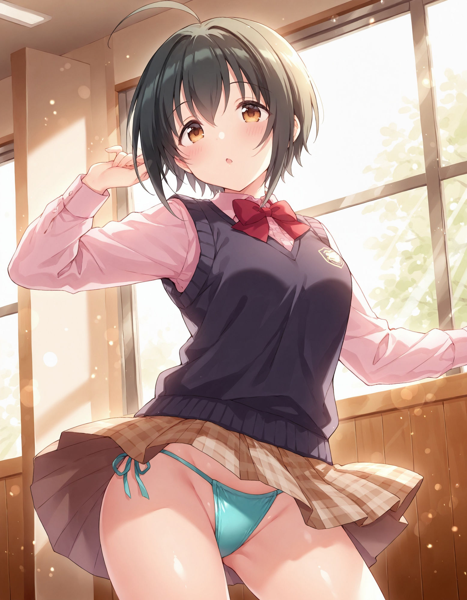 小〇向美穂のパンチラ〜制服編〜 - サンプル画像 8