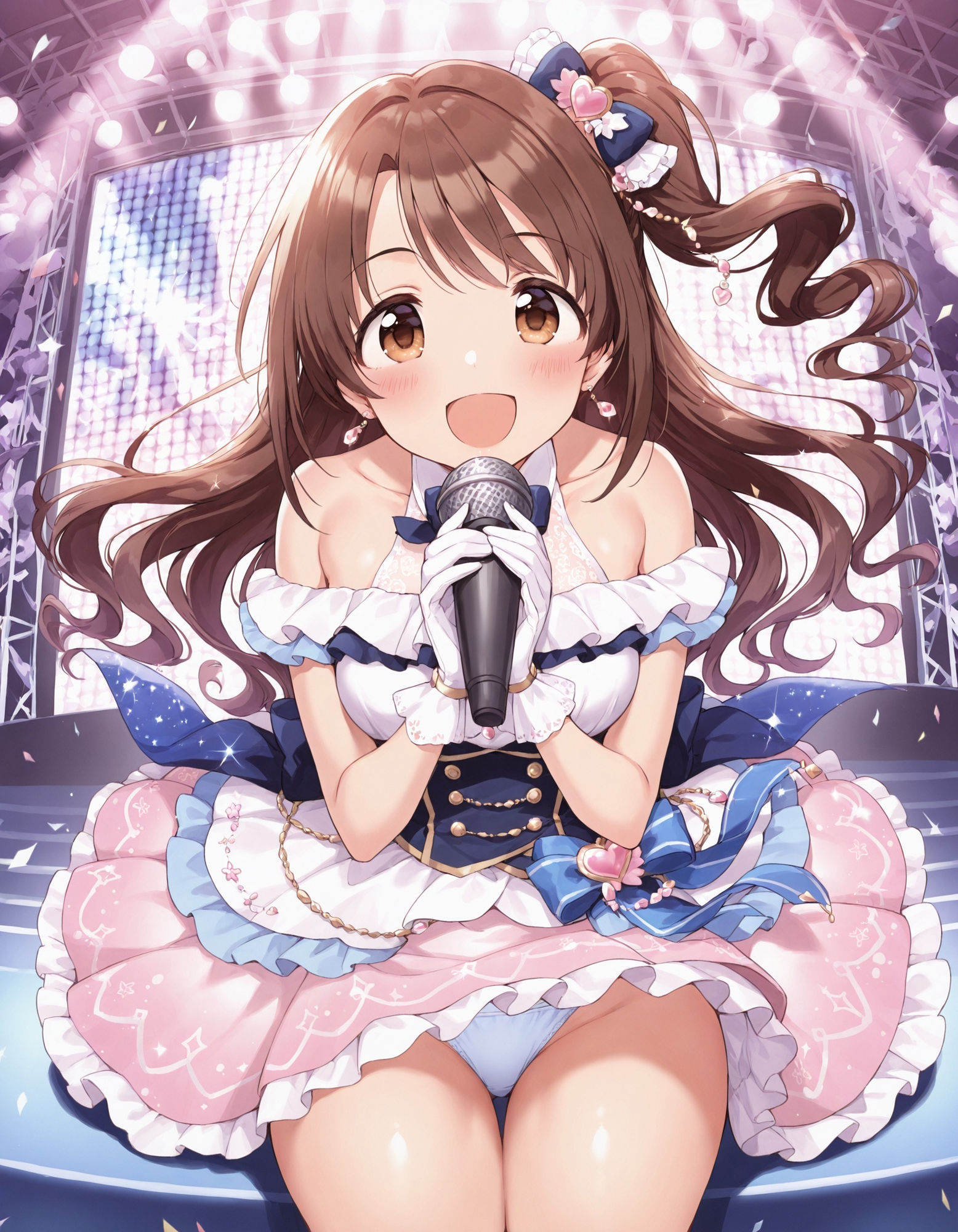 島〇卯月のパンチラ〜アイドル衣装編〜 - サンプル画像 1