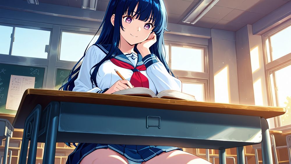 爆乳緑青スク水美少女が新任コーチと孕ませ絶頂【4K】 - サンプル画像 3