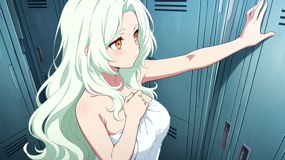 爆乳緑青スク水美少女が新任コーチと孕ませ絶頂【4K】 - サンプル画像 8