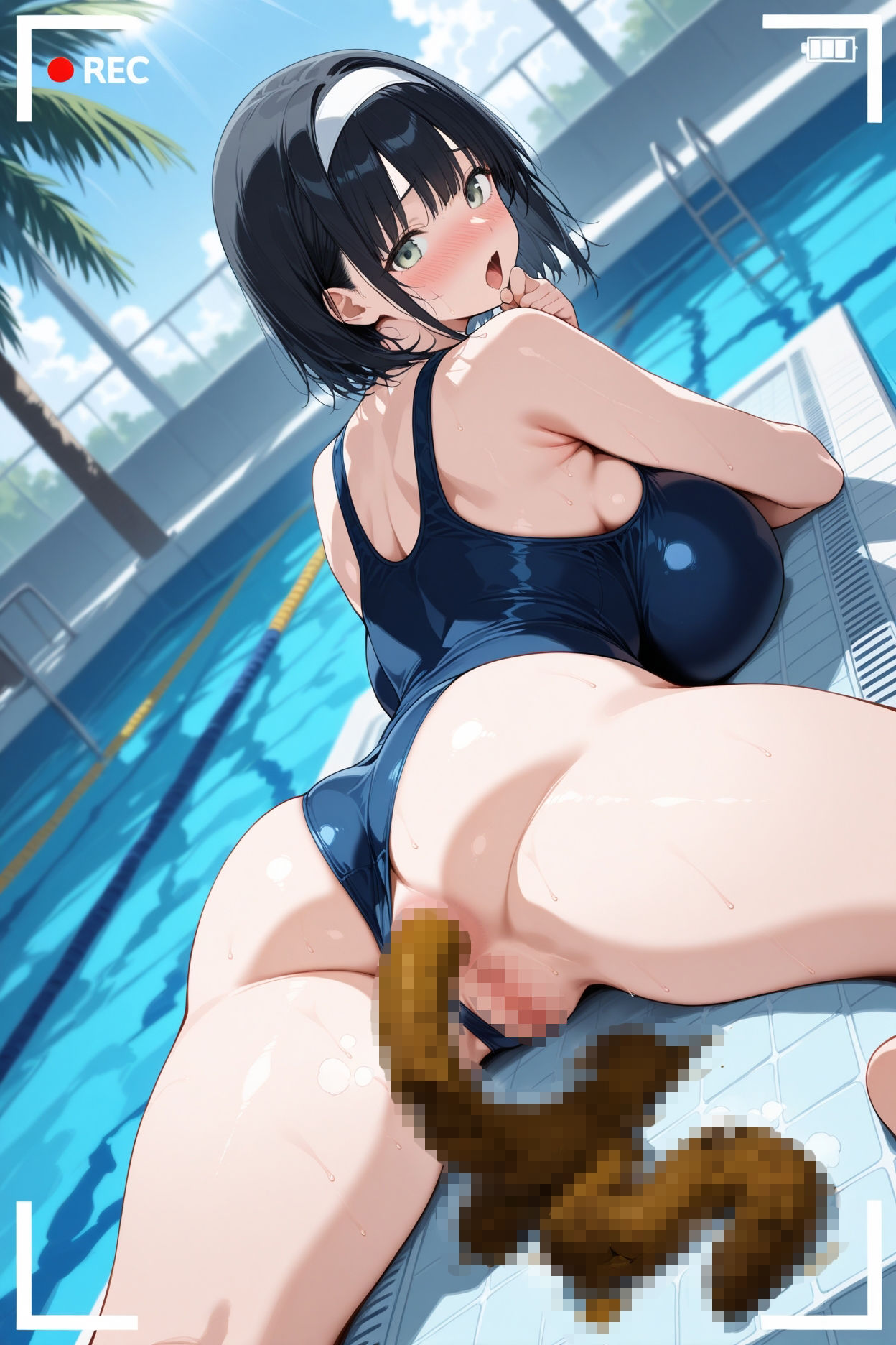 脱いだらすごい妹がうんち動画を撮らせてくれるCG集 - サンプル画像 1
