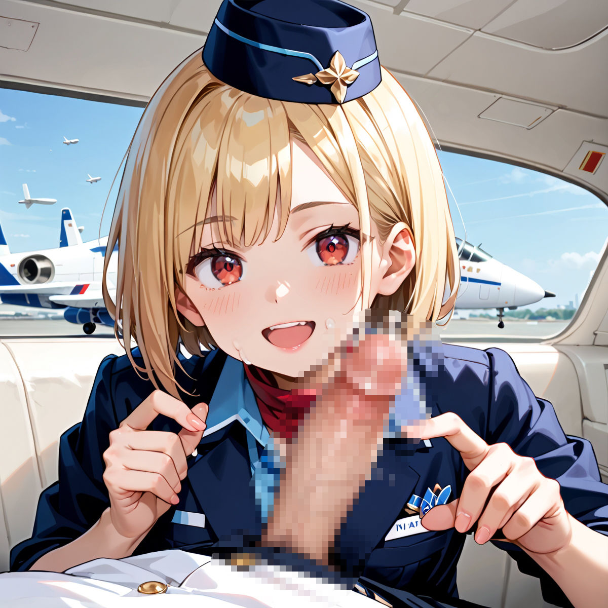 魅惑の機内サービス！HなCAさんとイくまでロングフライト！？vol.2 - サンプル画像 7