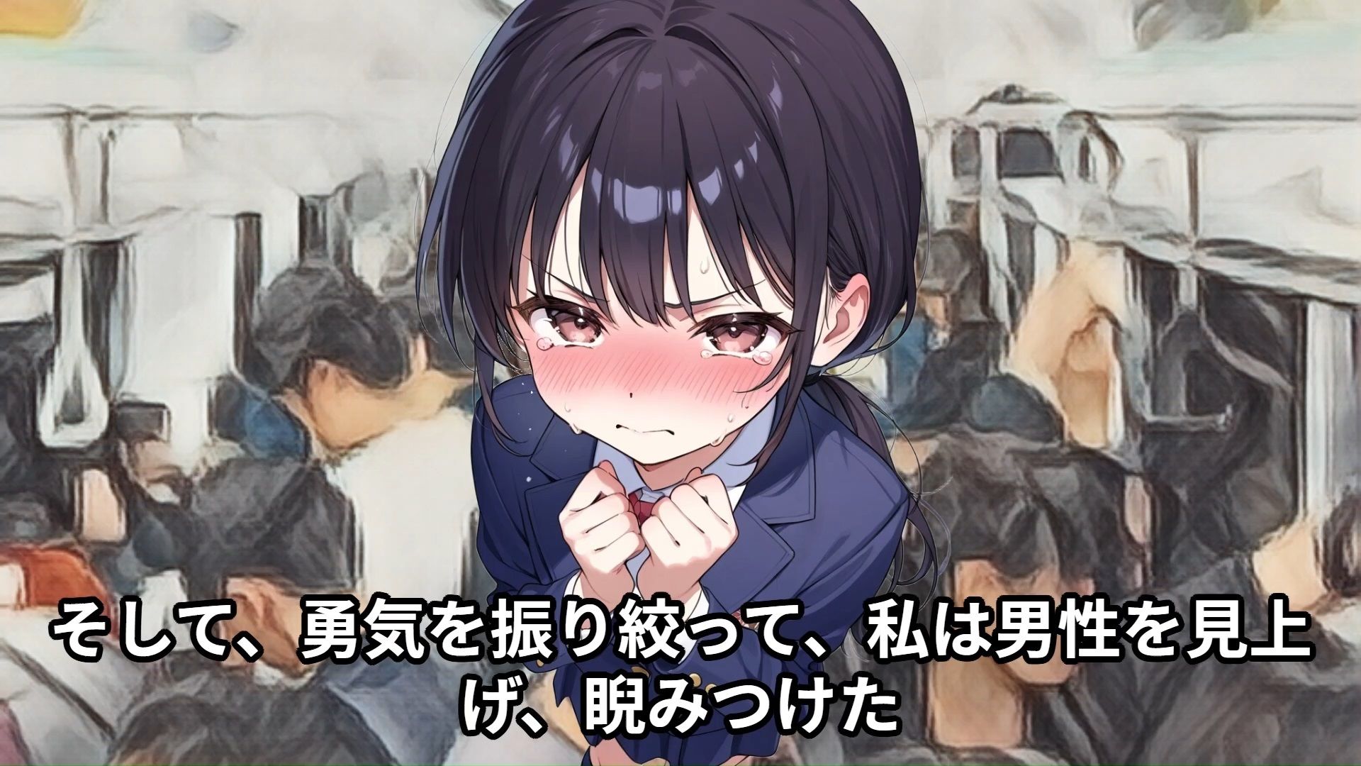 【羞恥体験告白】穢れを知らない新入生の女子学生を通学初日の満員電車で蹂躙した話（中編） - サンプル画像 2