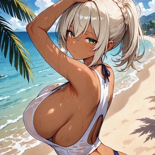 巨乳×水着シリーズ vol.1 - サンプル画像 1