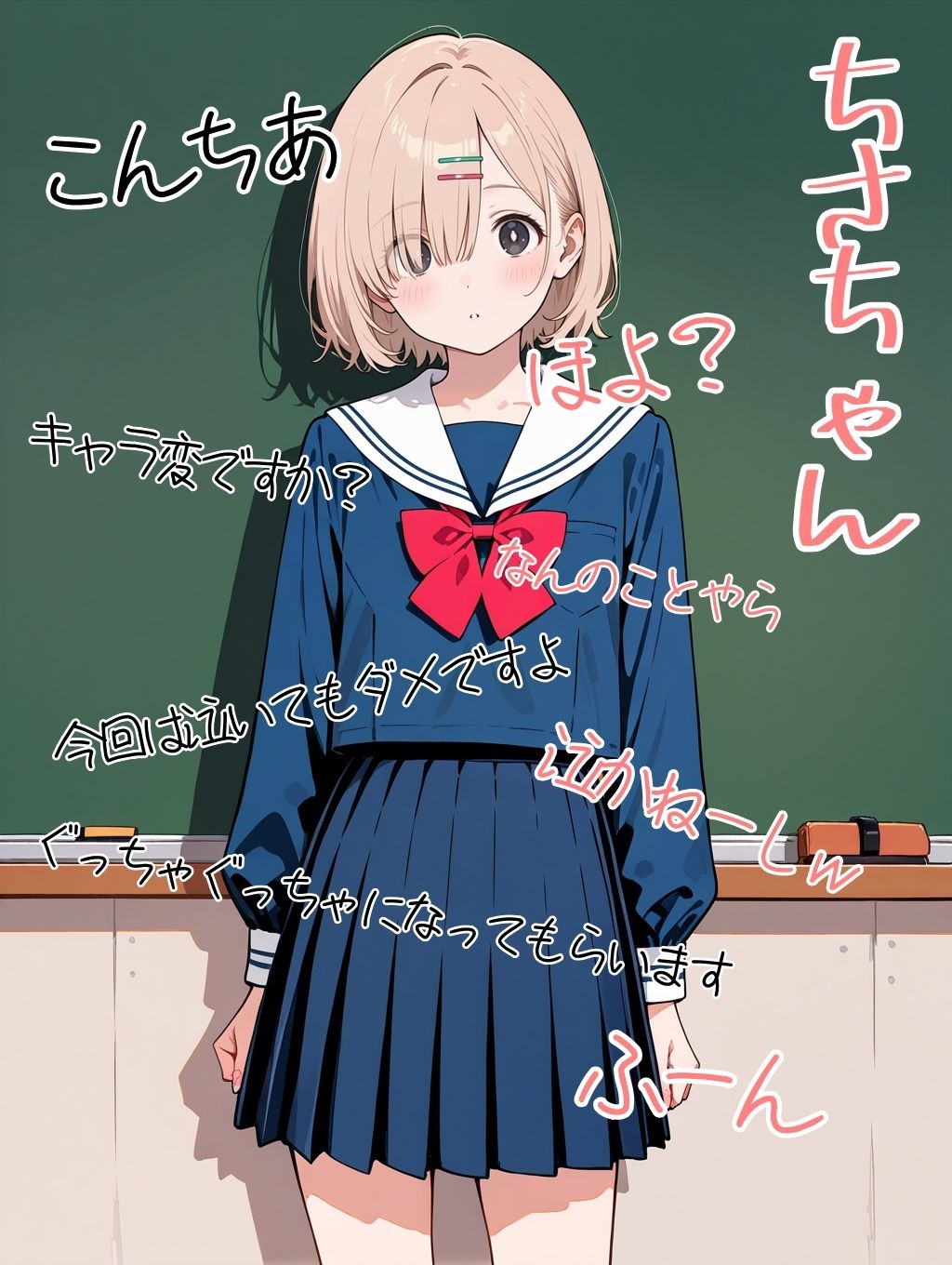 2年xx組教室であれやこれややられっちゃう制服女子たち - サンプル画像 7