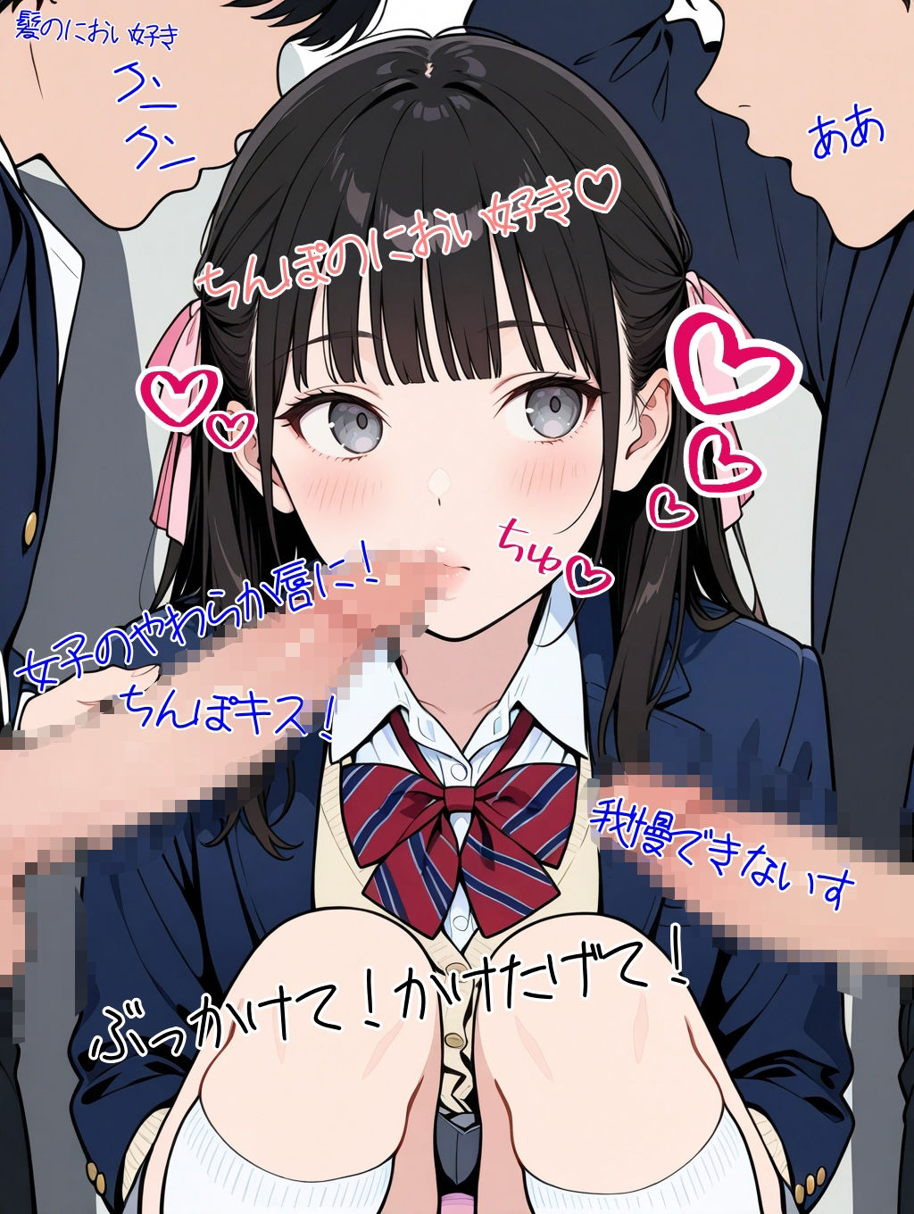 2年xx組教室であれやこれややられっちゃう制服女子たち - サンプル画像 10