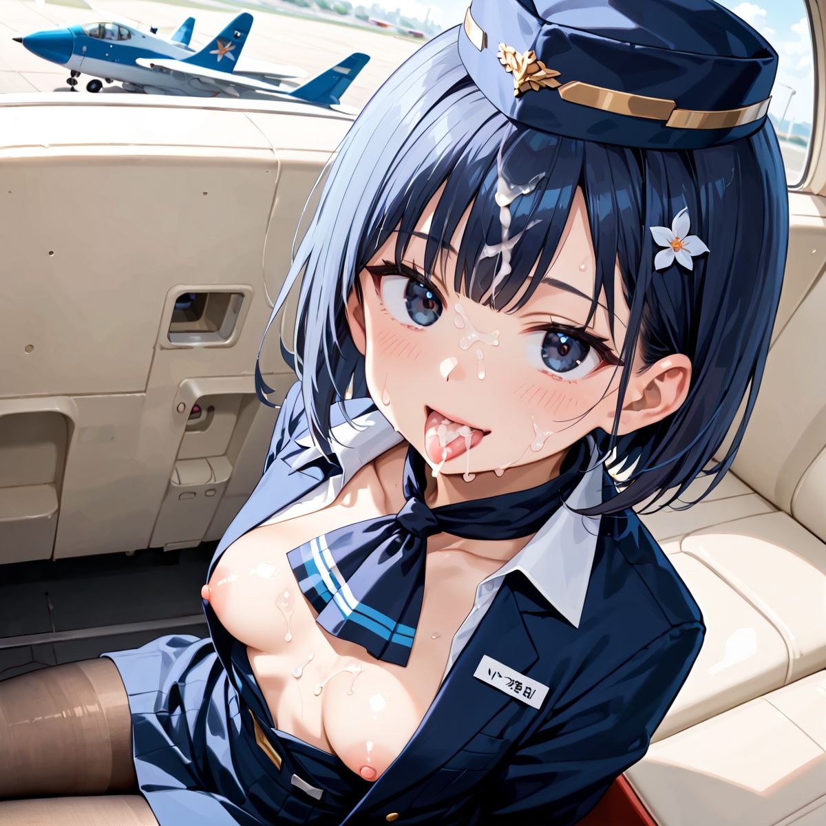 魅惑の機内サービス！HなCAさんとイくまでロングフライト！？vol.5 - サンプル画像 7