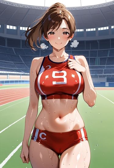 汗だく陸上セパ女子その2 - サンプル画像 2