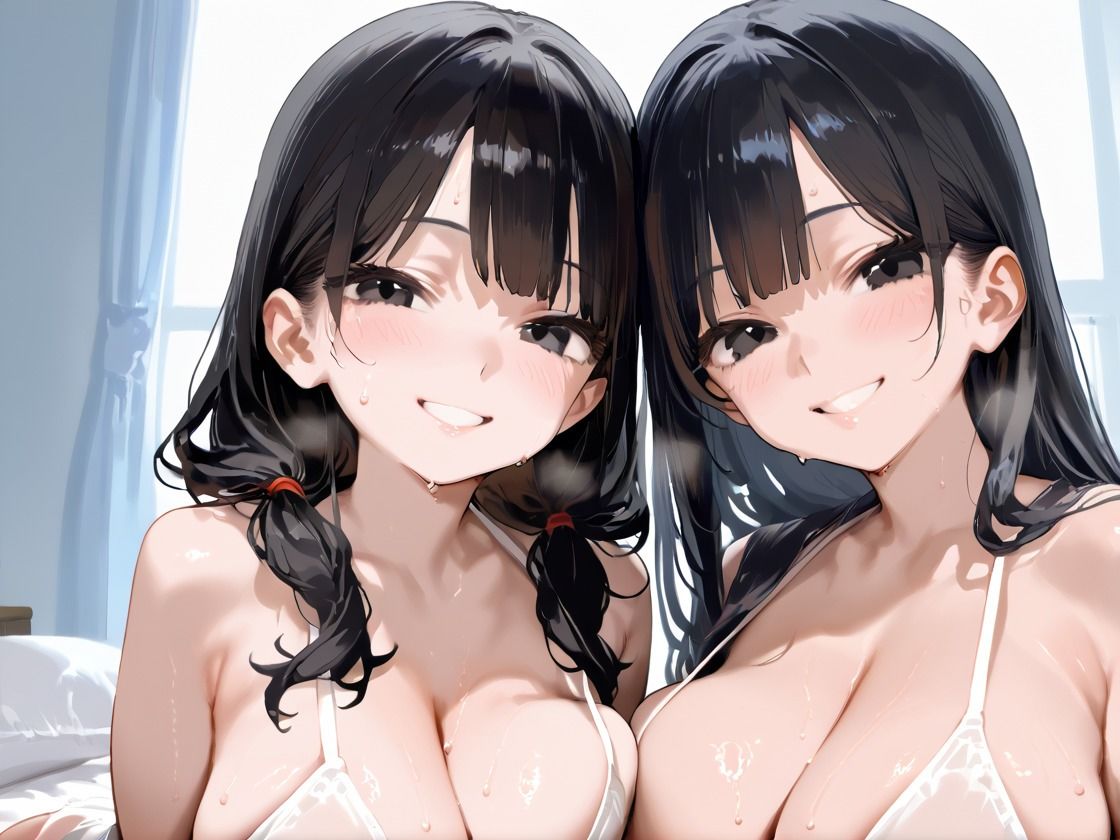 俺を誘ってくる爆乳姉妹に種付けSEXを繰り返す - サンプル画像 6