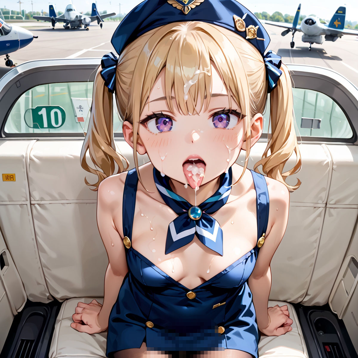 魅惑の機内サービス！HなCAさんとイくまでロングフライト！？vol.9 - サンプル画像 5