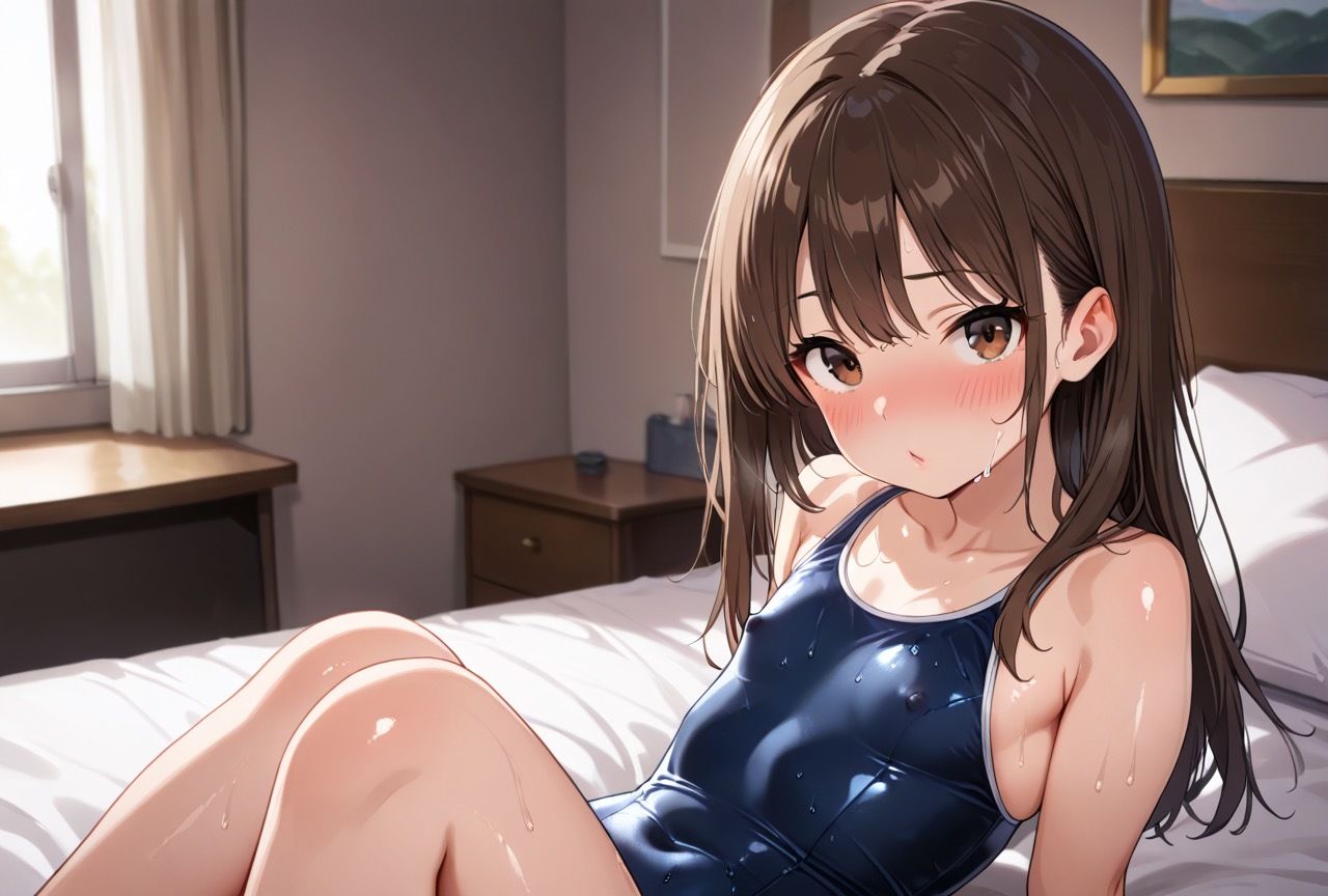 爆乳女子校生とスク水で生ハメ！ - サンプル画像 8