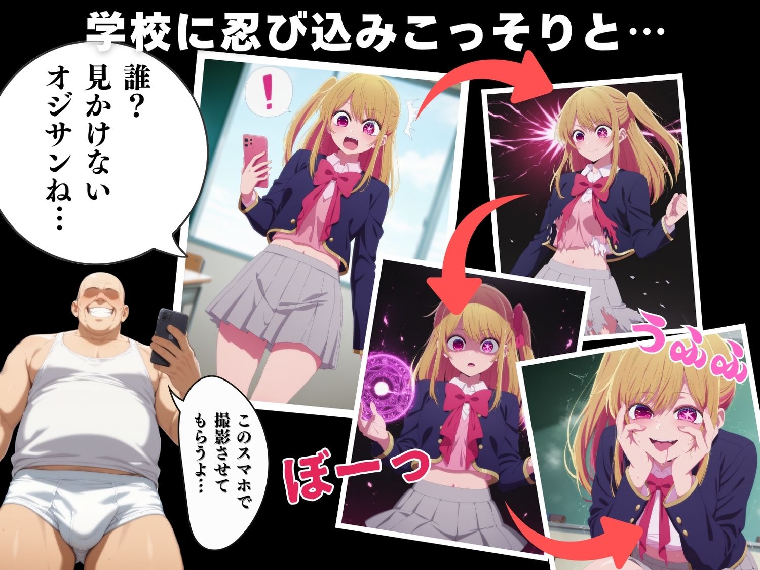 【催●・寝取られ・妊娠】推し●子  星● 瑠美衣 - サンプル画像 2