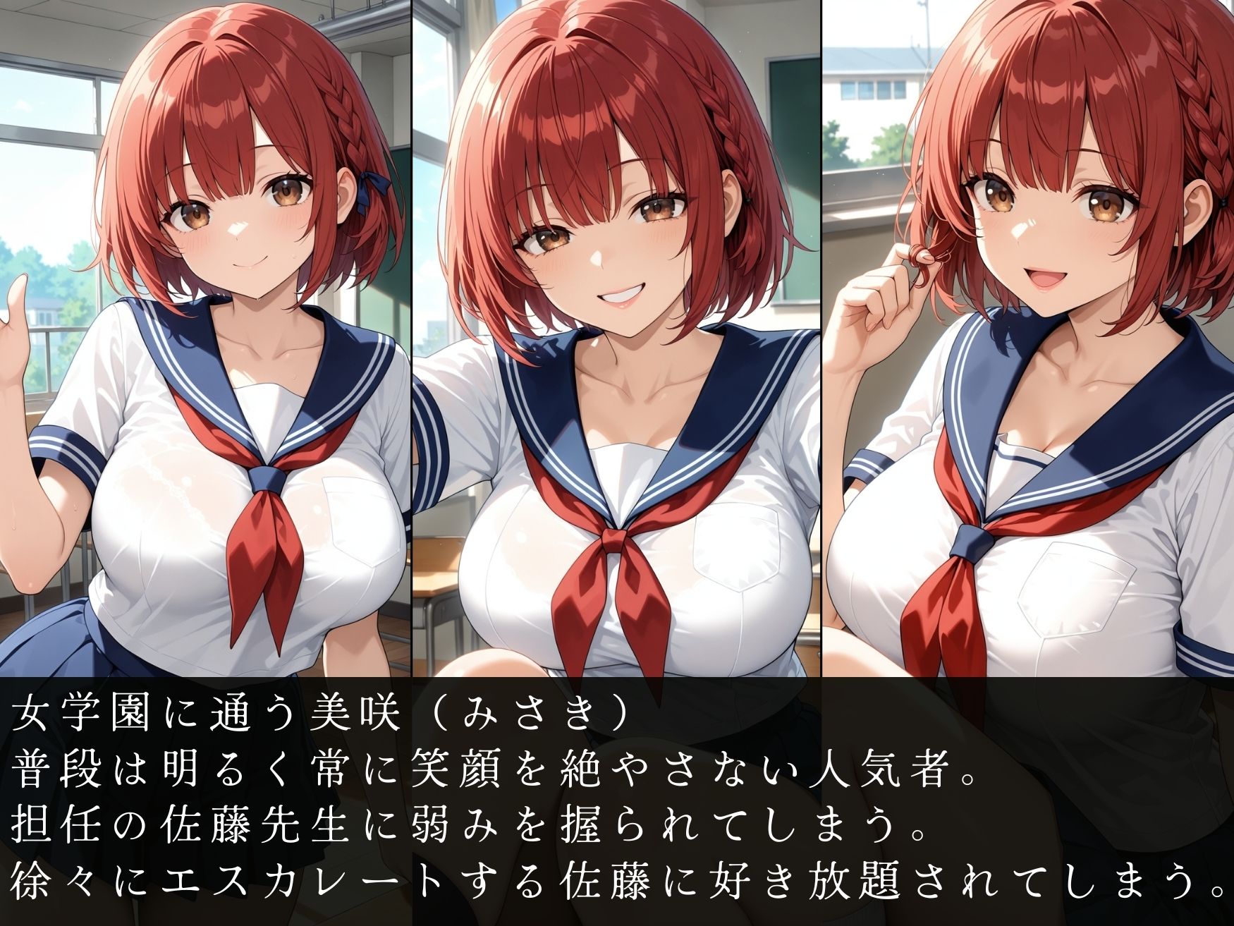 壊された日常〜巨乳女子校生を縛り上げ生ハメ調教〜 - サンプル画像 1