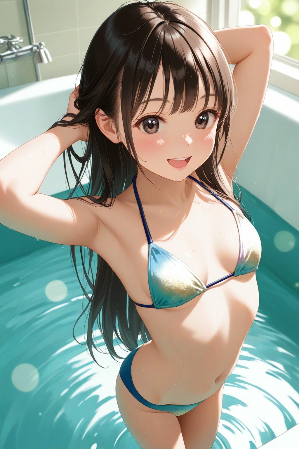 ドキドキ！コスプレCollection1〜ビキニ水着・貧乳 - サンプル画像 2