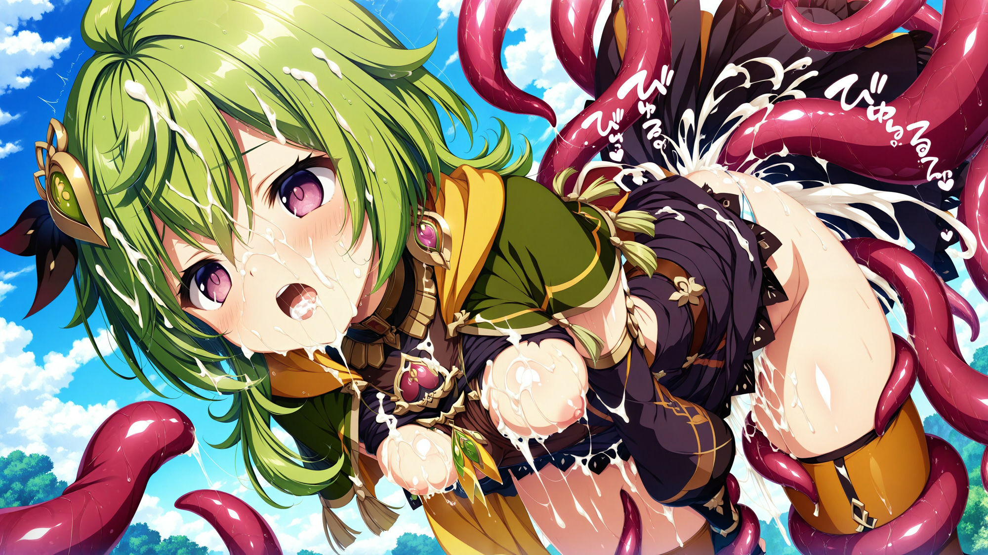 触手に囚われた少女達 〜原神編〜 Vol.3 - サンプル画像 1