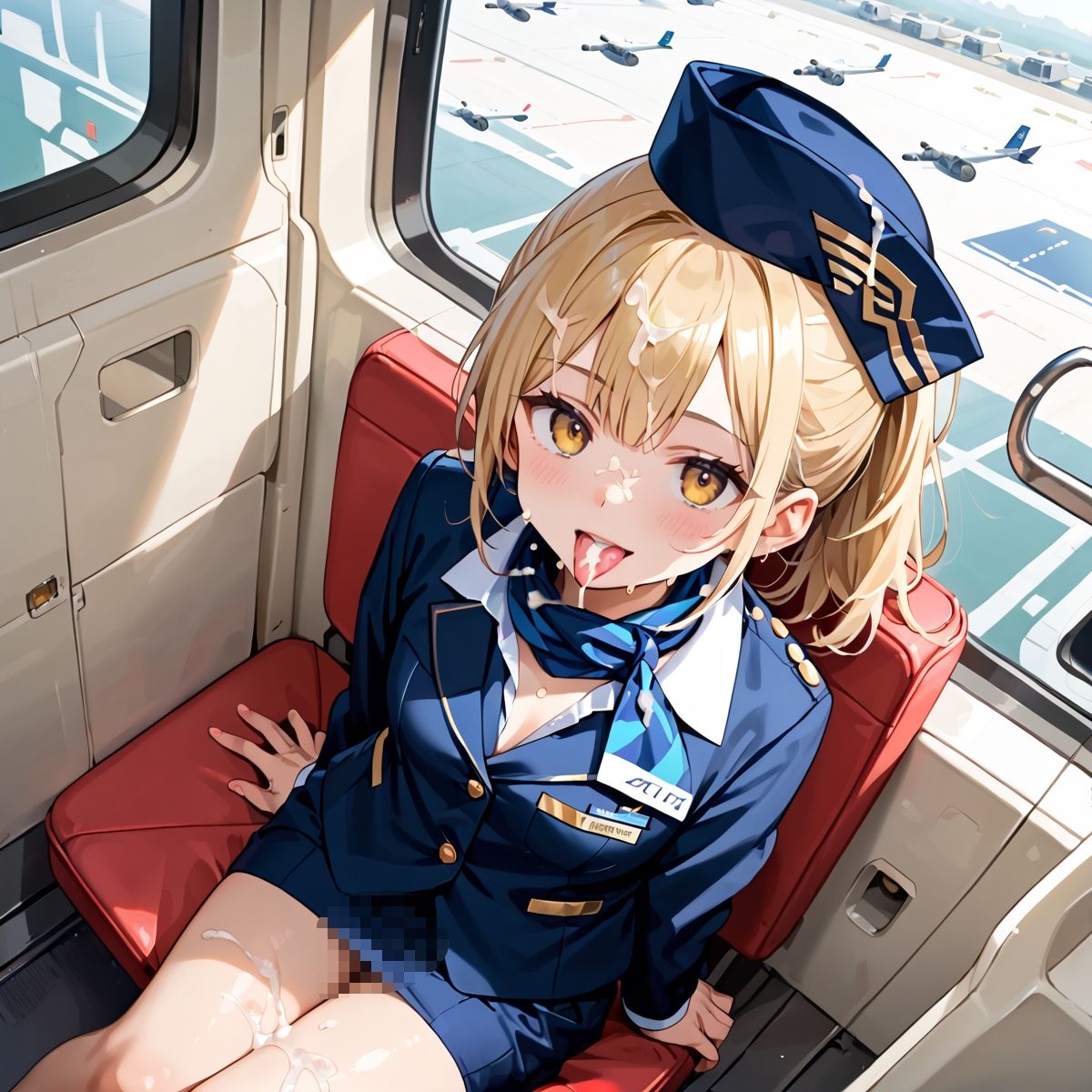 魅惑の機内サービス！HなCAさんとイくまでロングフライト！？vol.18 - サンプル画像 5