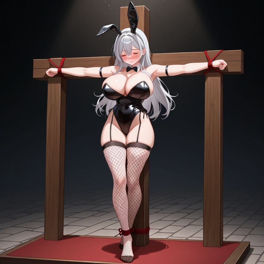 フェチコレVol.78 拘束・十字架磔された巨乳バニーガールたち【総枚数250枚】 - サンプル画像 3