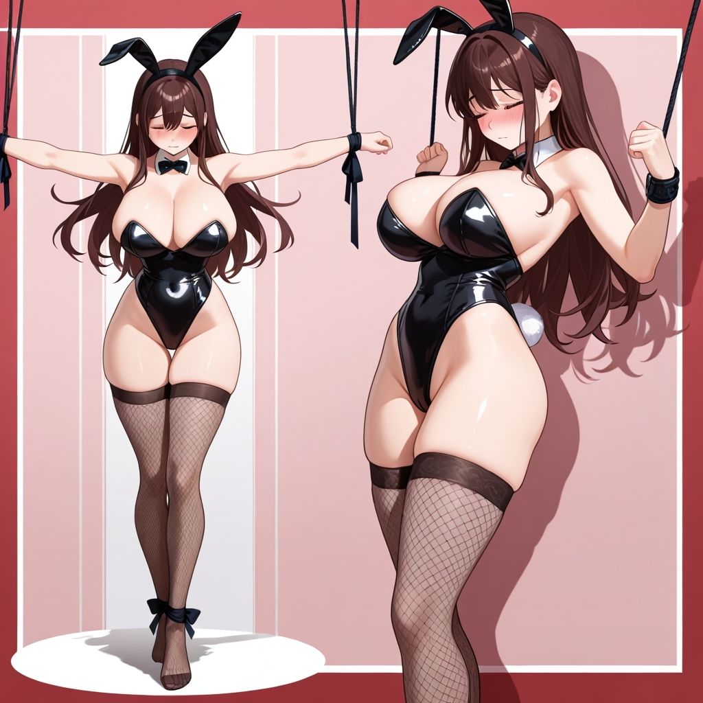 フェチコレVol.78 拘束・十字架磔された巨乳バニーガールたち【総枚数250枚】 - サンプル画像 10