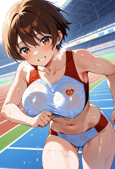 汗だく陸上セパ女子その3 - サンプル画像 3