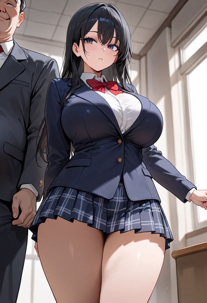 デカパイ女子校生快楽堕ち - サンプル画像 1