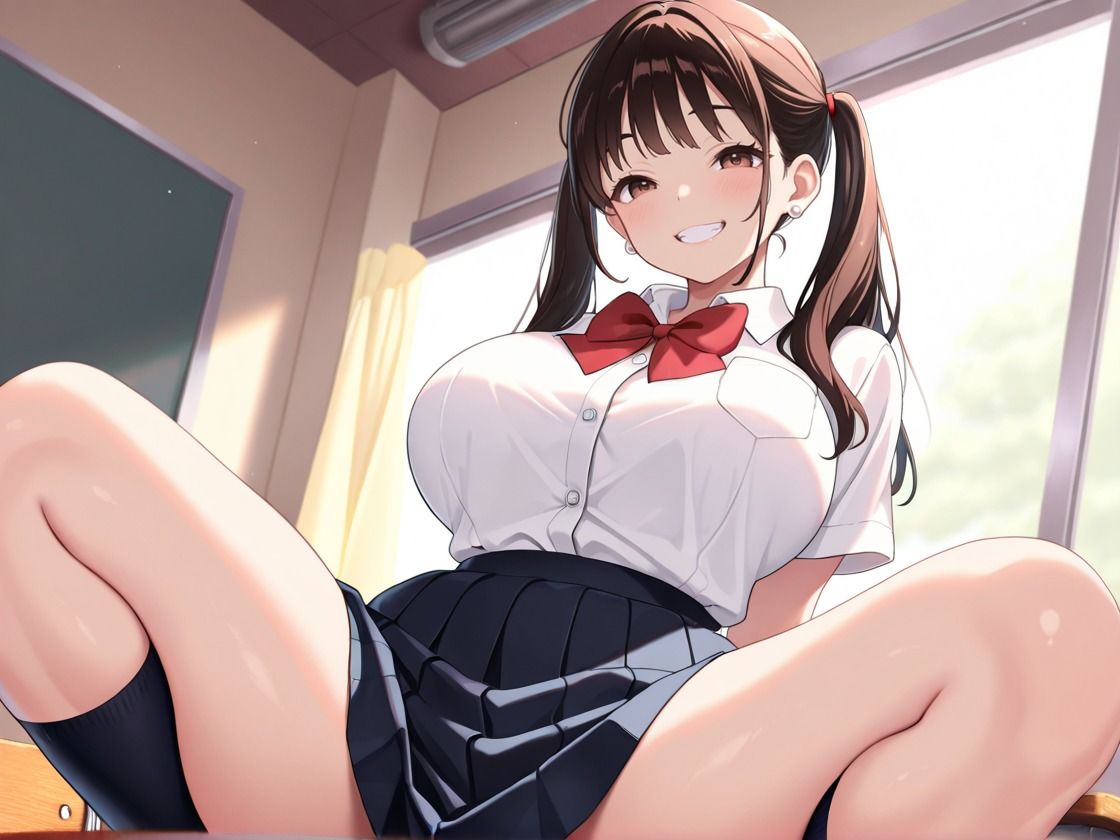 生ハメ:爆乳女子校生の制服を脱がして種付け授業 - サンプル画像 5