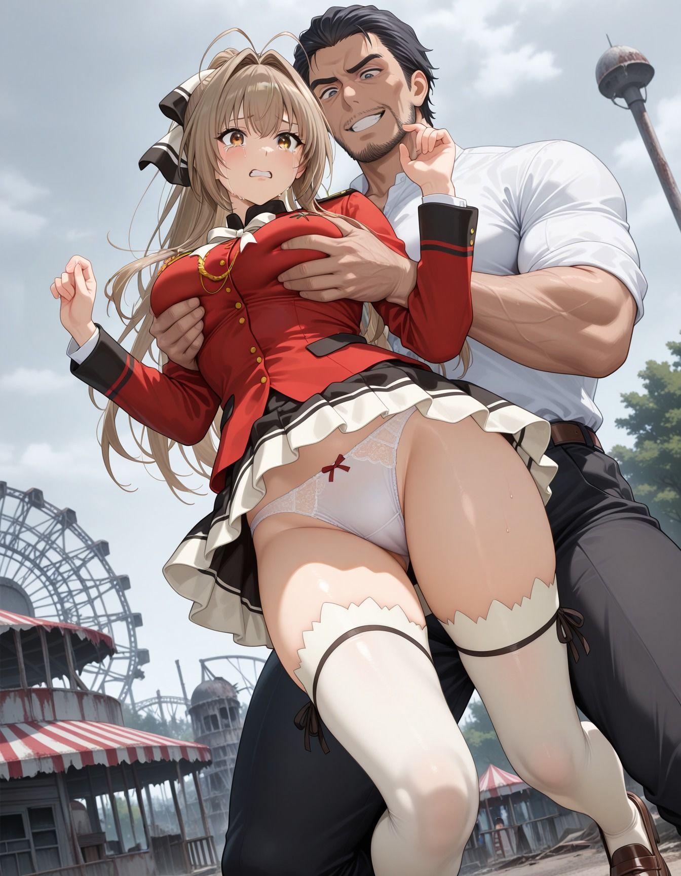 廃墟で襲われ犯●れた少女 - サンプル画像 4