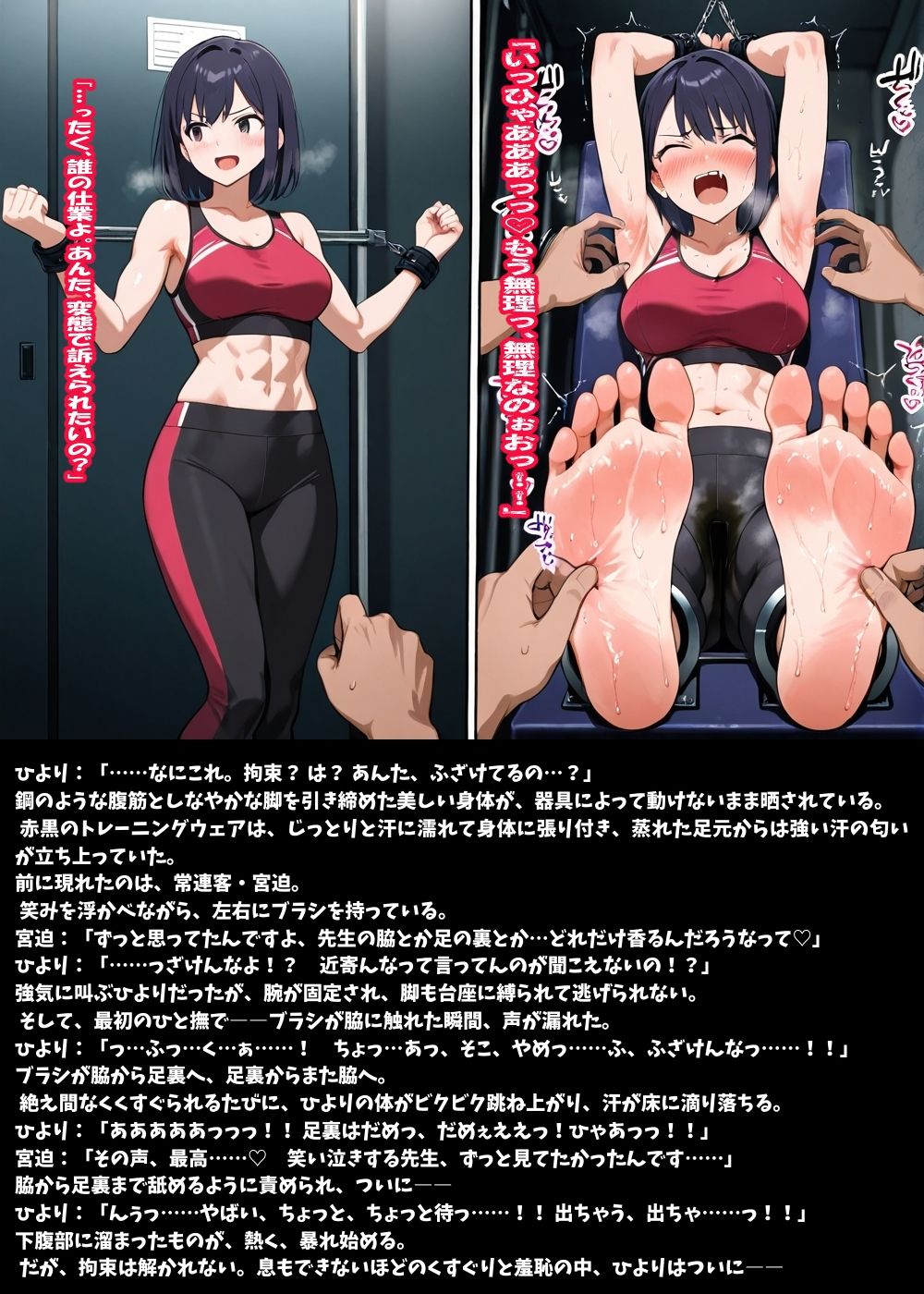 『汗だくフィットネス美女100人くすぐりお漏らし拷問ファイル』 - サンプル画像 5