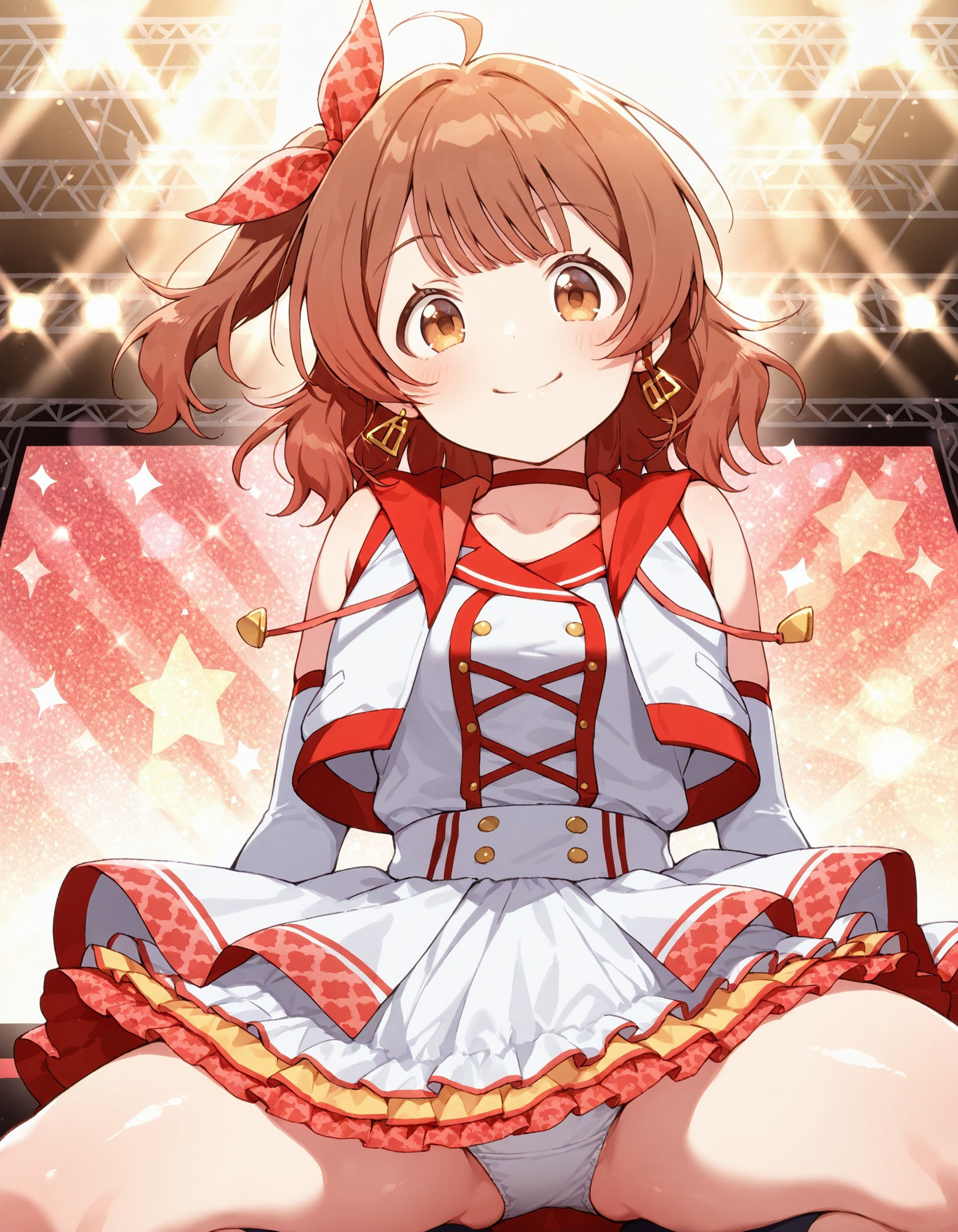 花〇佑芽のパンチラ〜アイドル衣装編〜 - サンプル画像 1