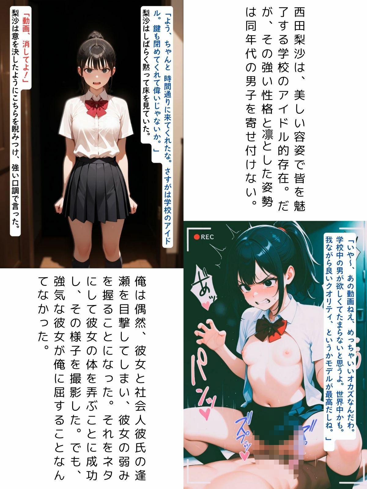 強気なクラスメイトは弱みを握られても簡単には堕ちない2 - サンプル画像 1