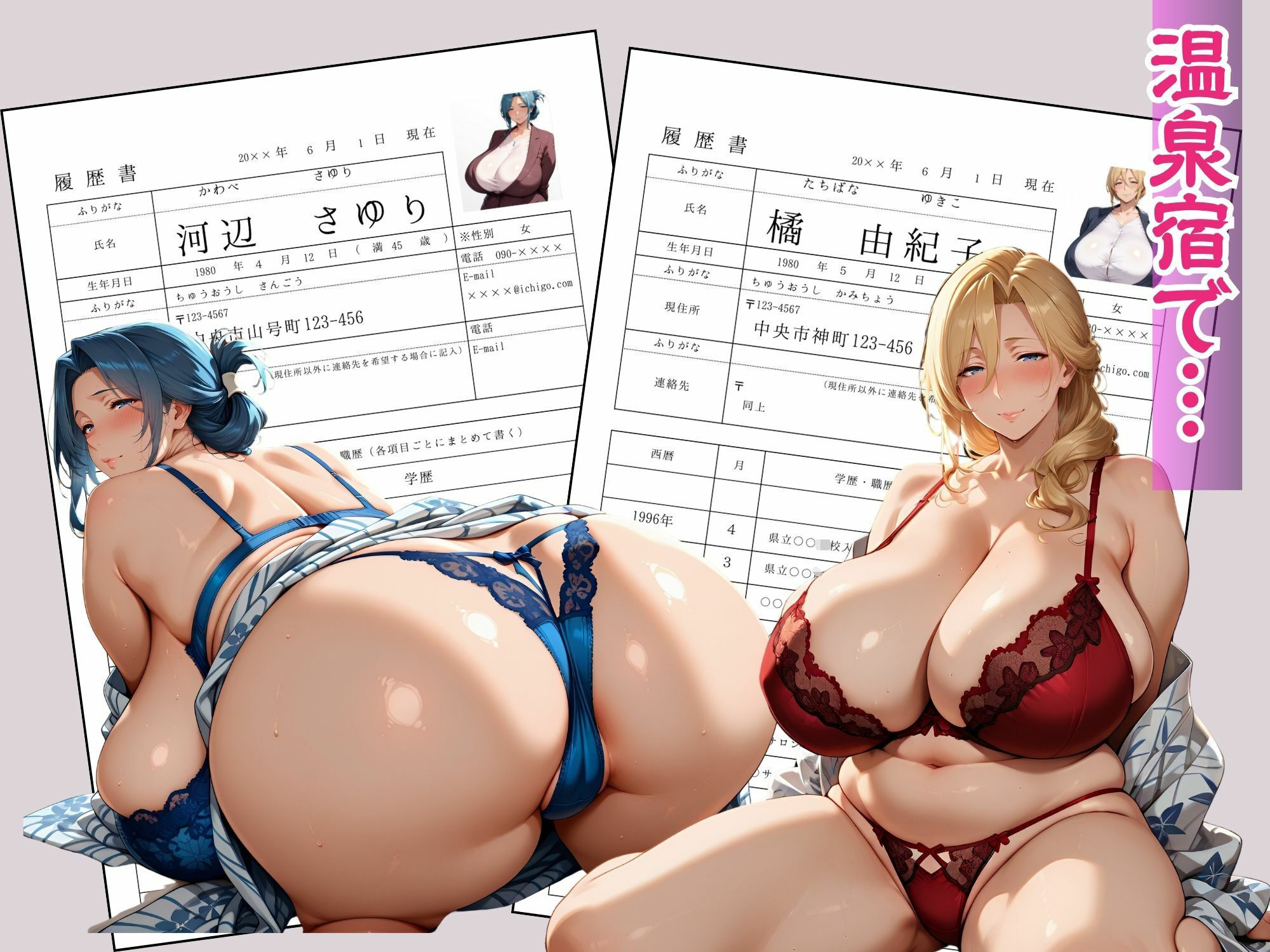 研修旅行で肉便器にされた人妻（45才）中途社員たち - サンプル画像 3