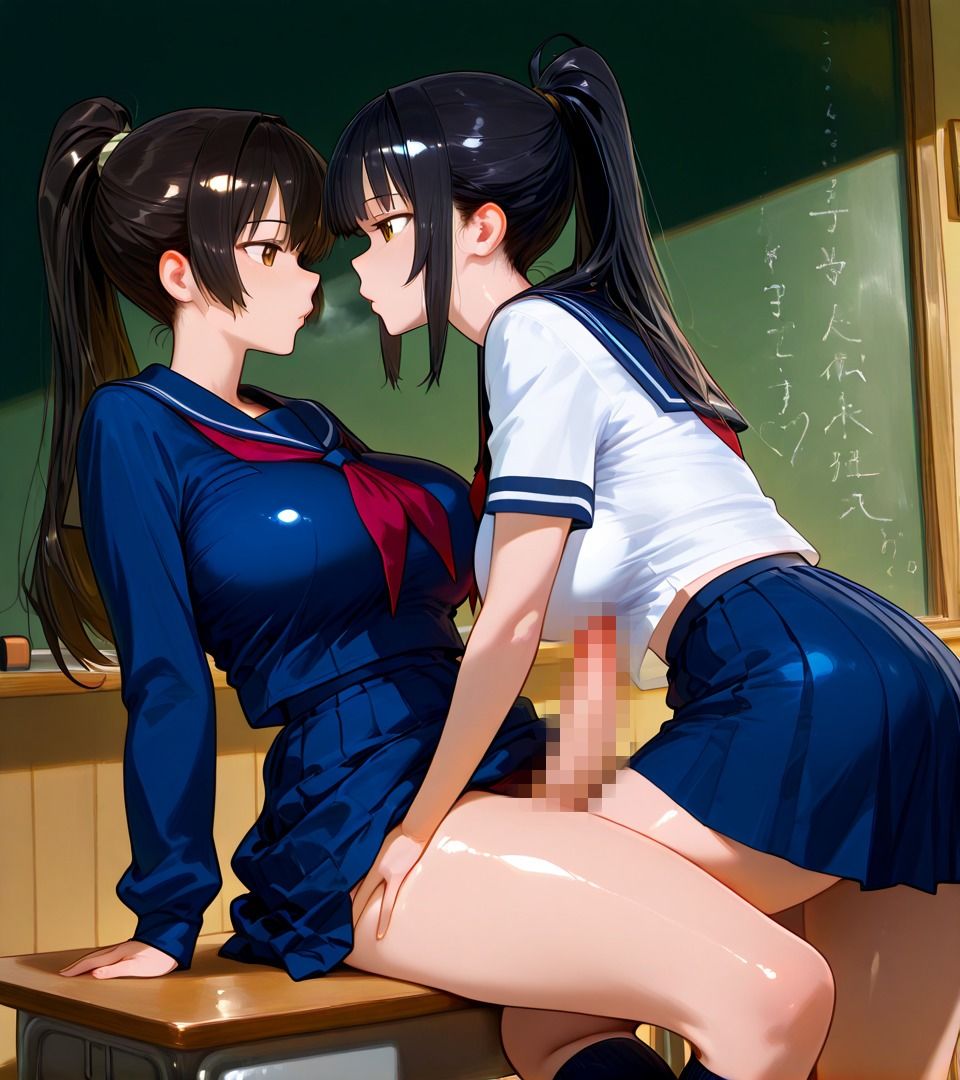 ふたなり幼馴染の淫らな学園生活 - サンプル画像 4