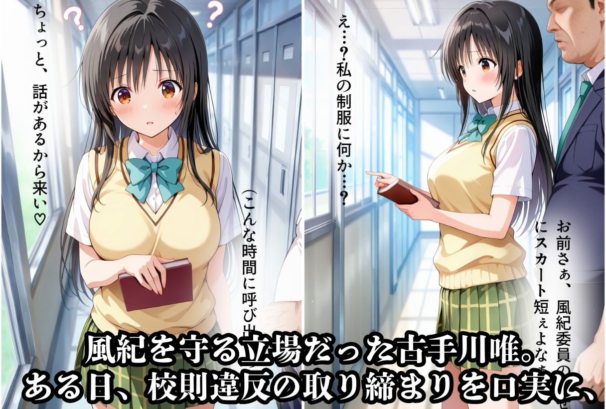 古手川唯  風紀委員失格 〜孕まされた密室服従指導〜 - サンプル画像 1