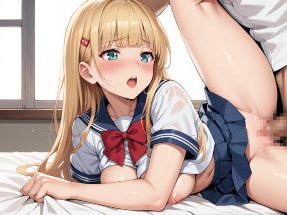 金髪のJKに種付けをする - サンプル画像 4