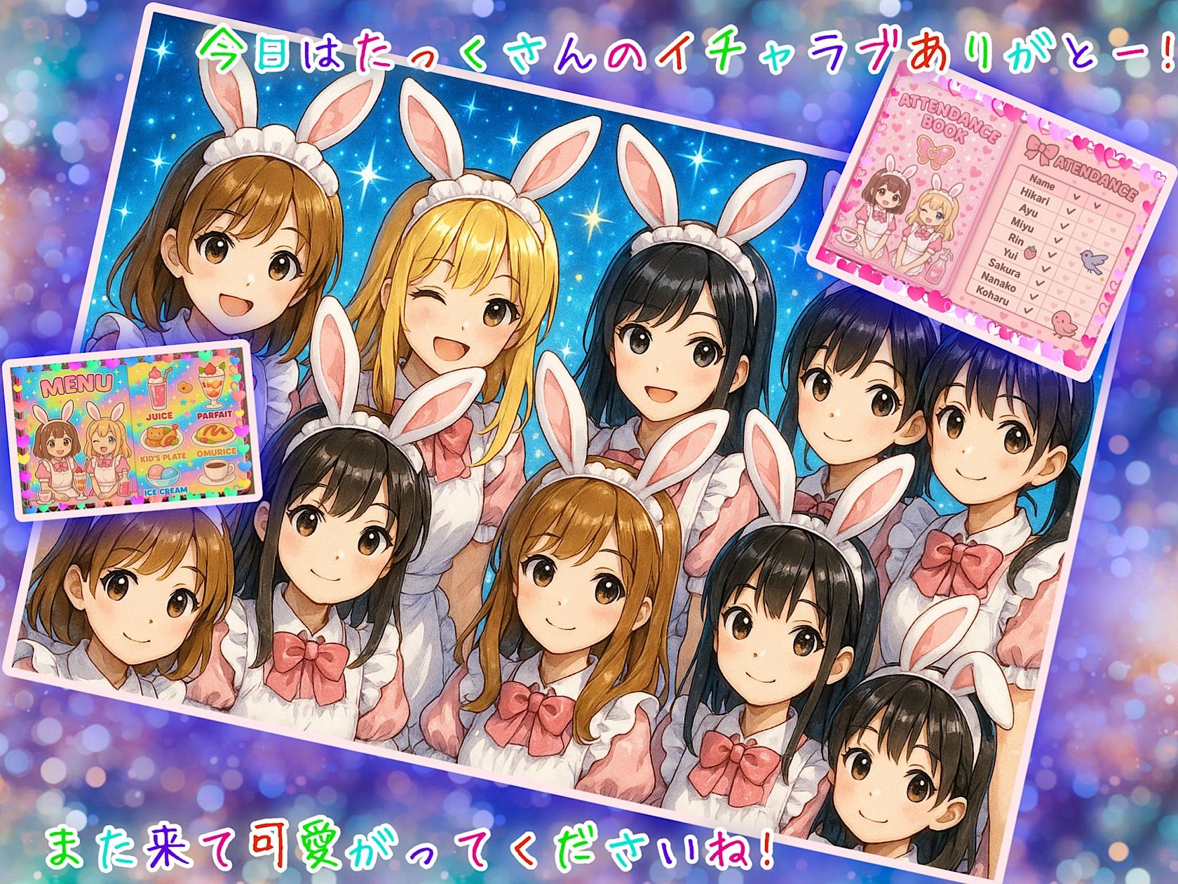 学校、親には絶対！内緒、女子校生バニーカフェ裏バイト！ - サンプル画像 7