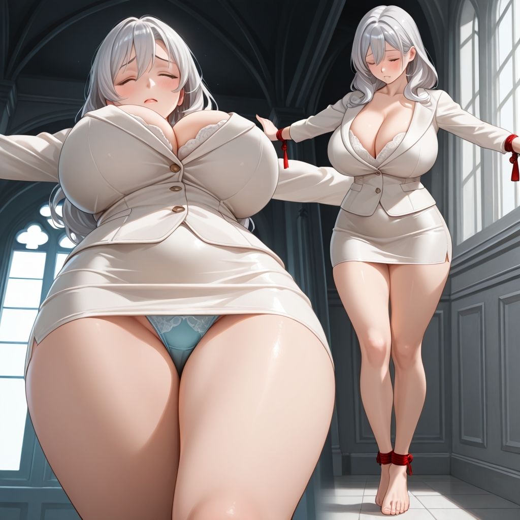 フェチコレVol.80 拘束・十字架磔された巨乳人妻たち（銀髪編）【総枚数250枚】 - サンプル画像 8