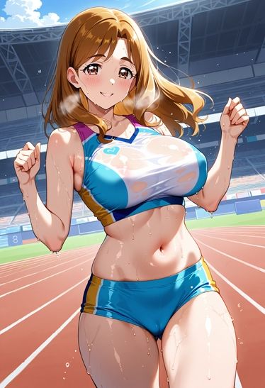 汗だく陸上セパ女子その4 - サンプル画像 1