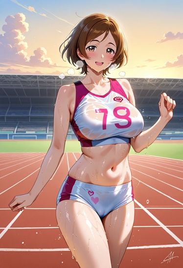 汗だく陸上セパ女子その4 - サンプル画像 3
