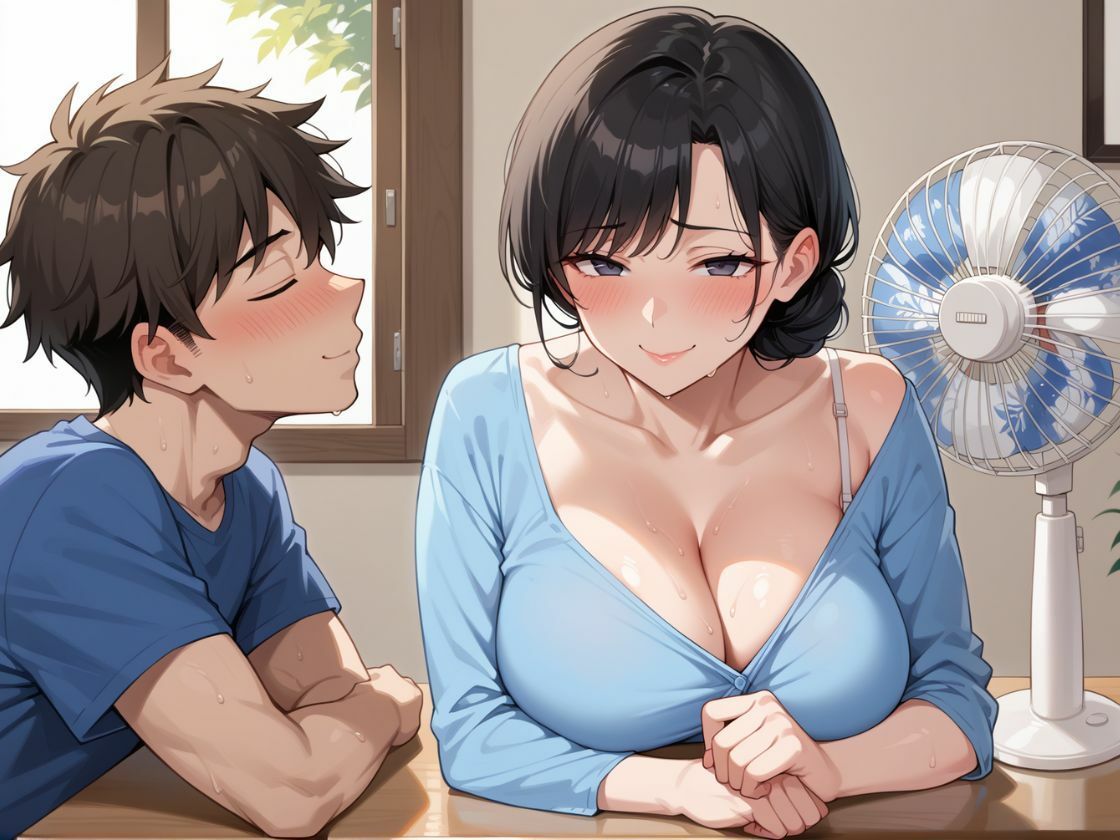 清楚系爆乳ミセス  息子の友達とヤりまくり編 - サンプル画像 1