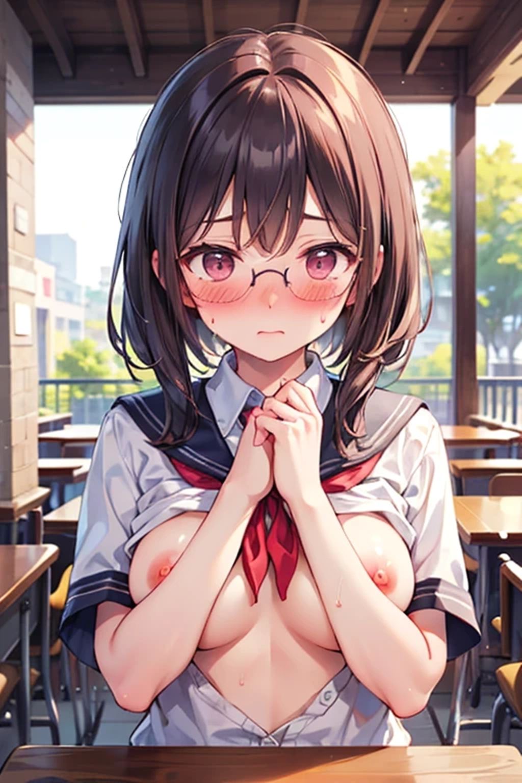 同級生のおっぱいチャレンジ総集編 - サンプル画像 2