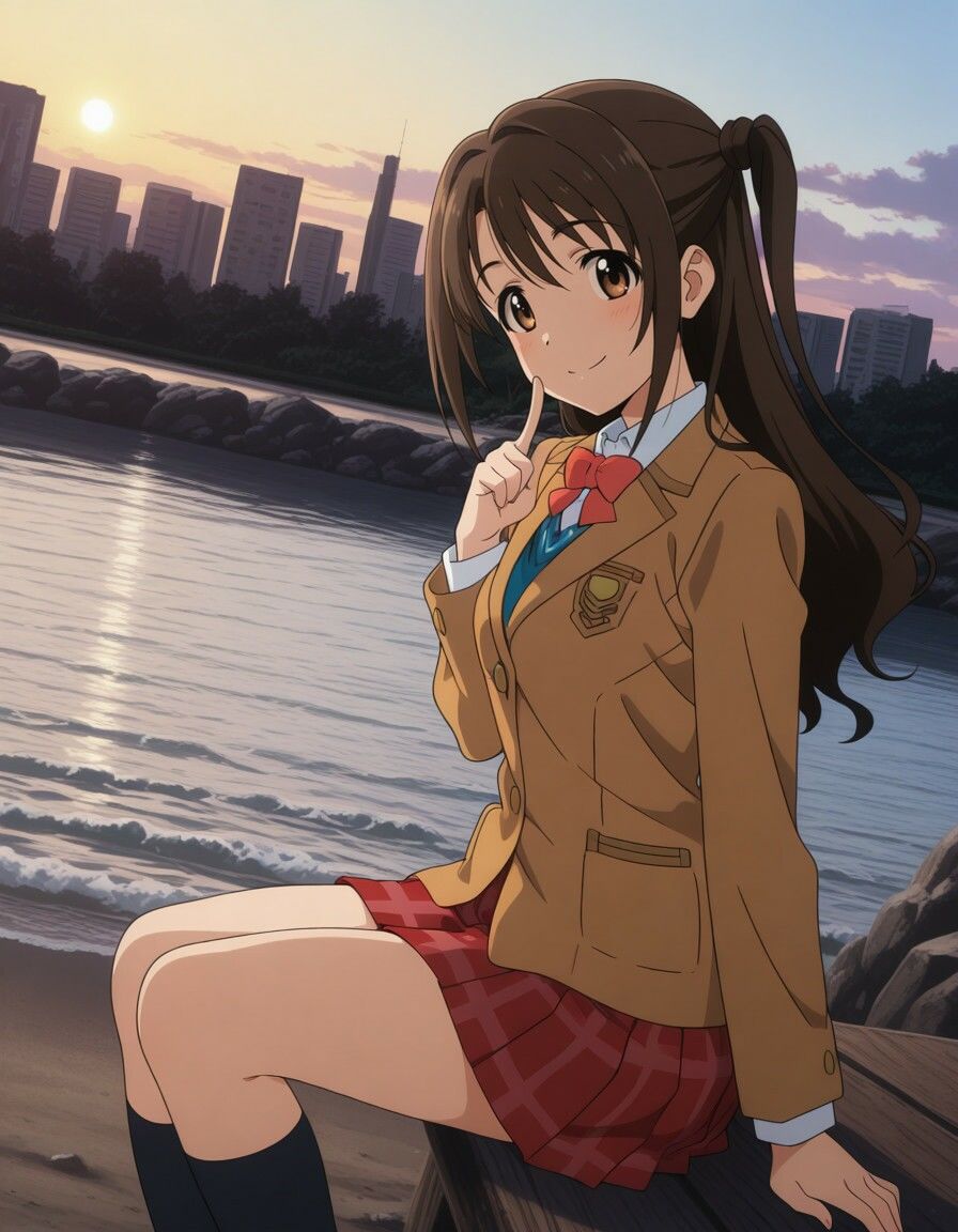 デレ〇ス 島村〇月 制服 おま〇こクパァ オナニー クンニ 潮吹き - サンプル画像 2